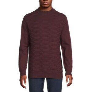 NWT New $99 Karl Lagerfeld Paris Crewneck Wine Sweater Size XXL
